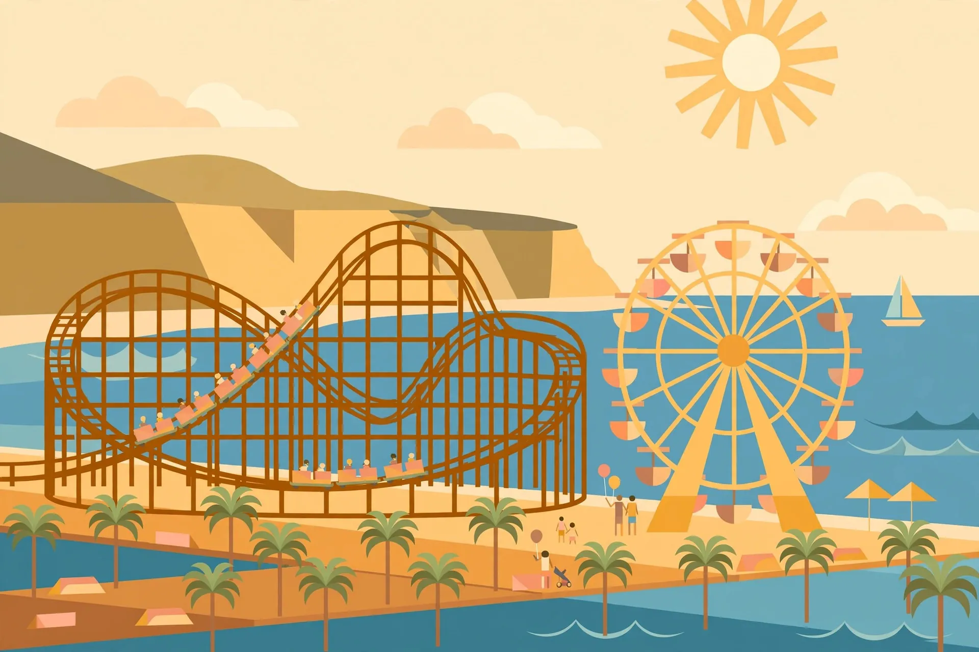 Disney California Adventure illustration