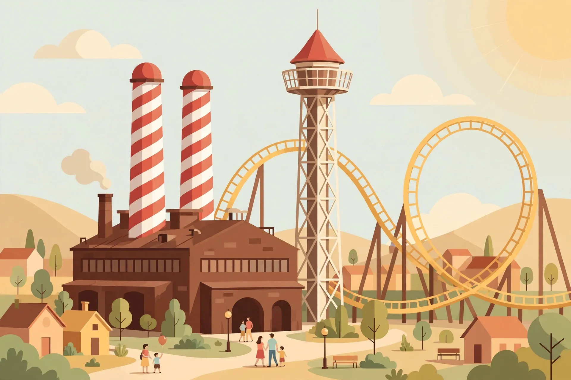 Hersheypark illustration