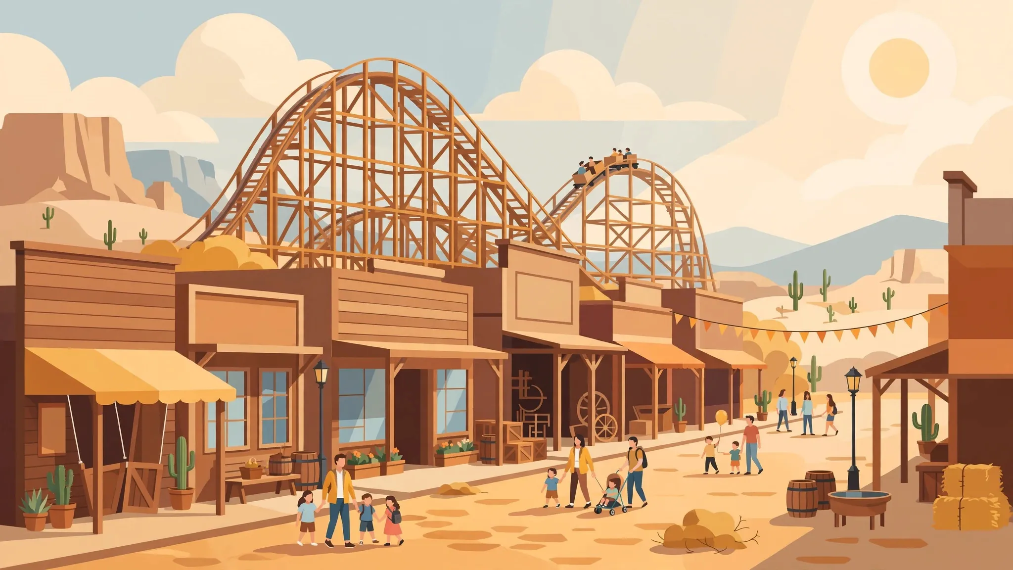 Knott's Berry Farm illustration