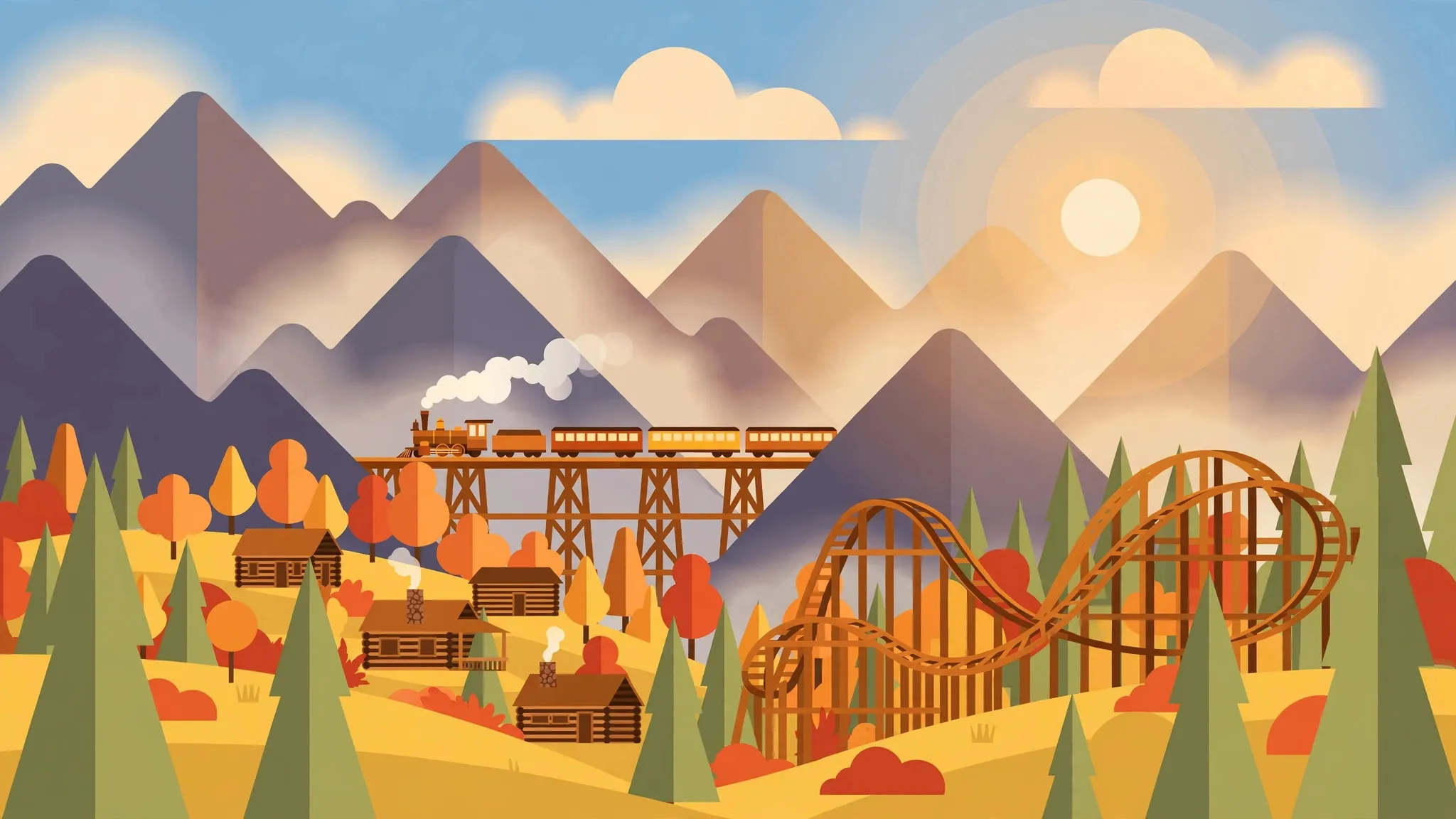 Silver Dollar City illustration