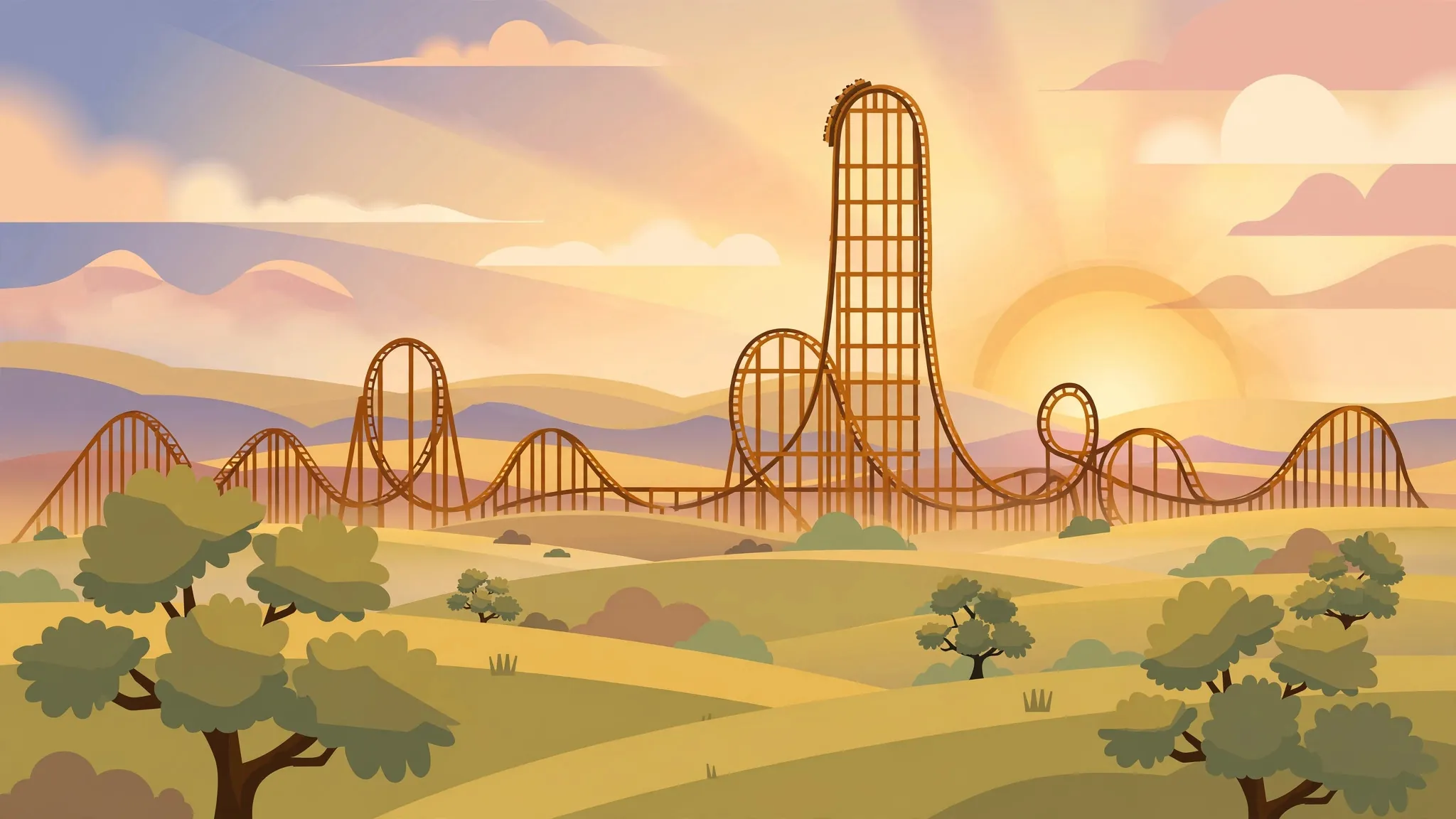 Six Flags Great America illustration