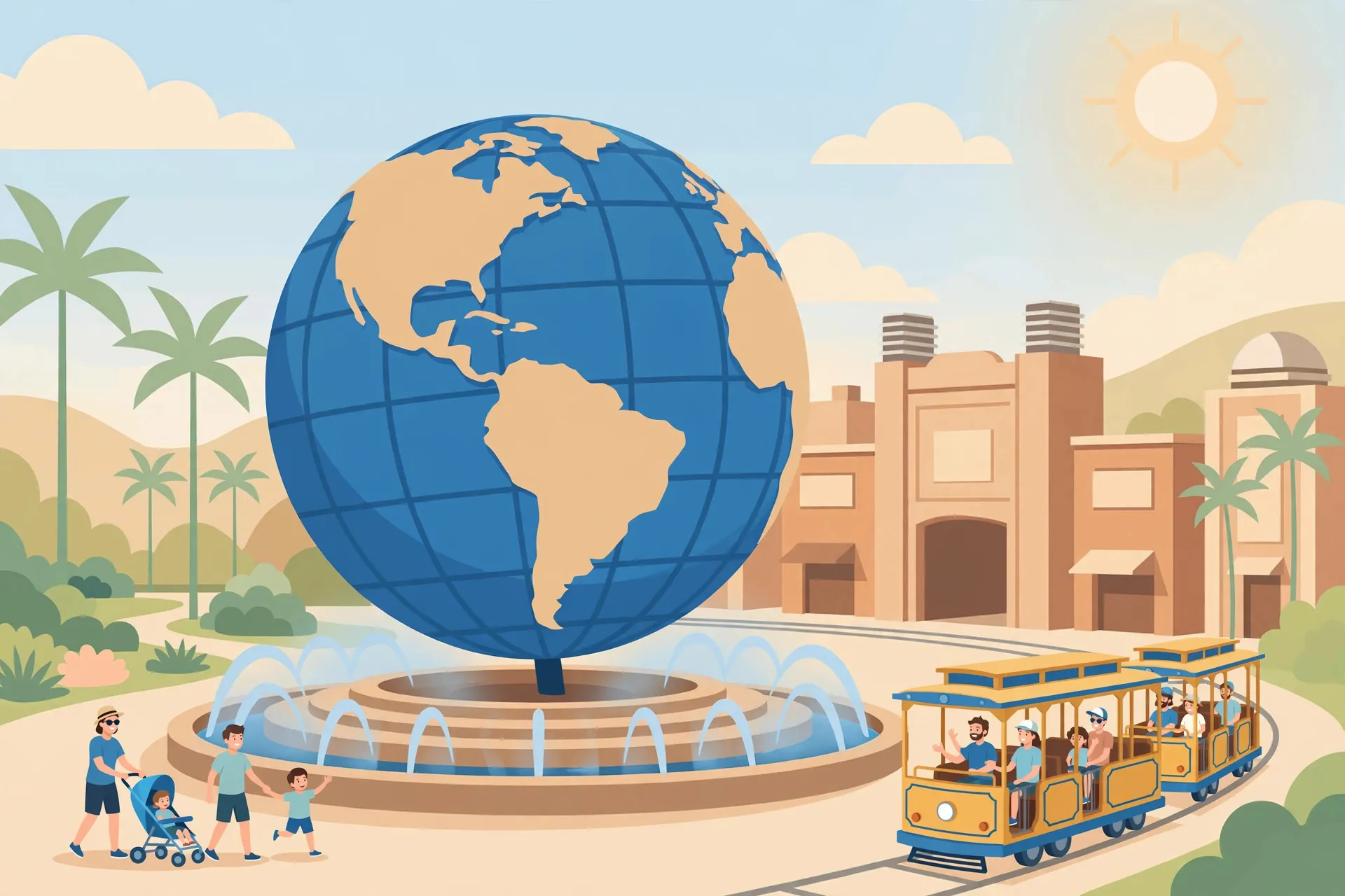Universal Studios Hollywood illustration